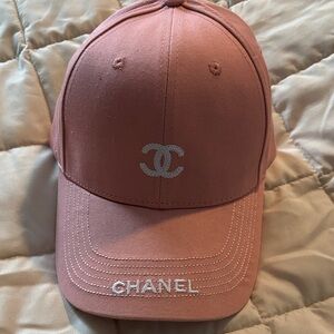 Blush Pink Cap with White Logo